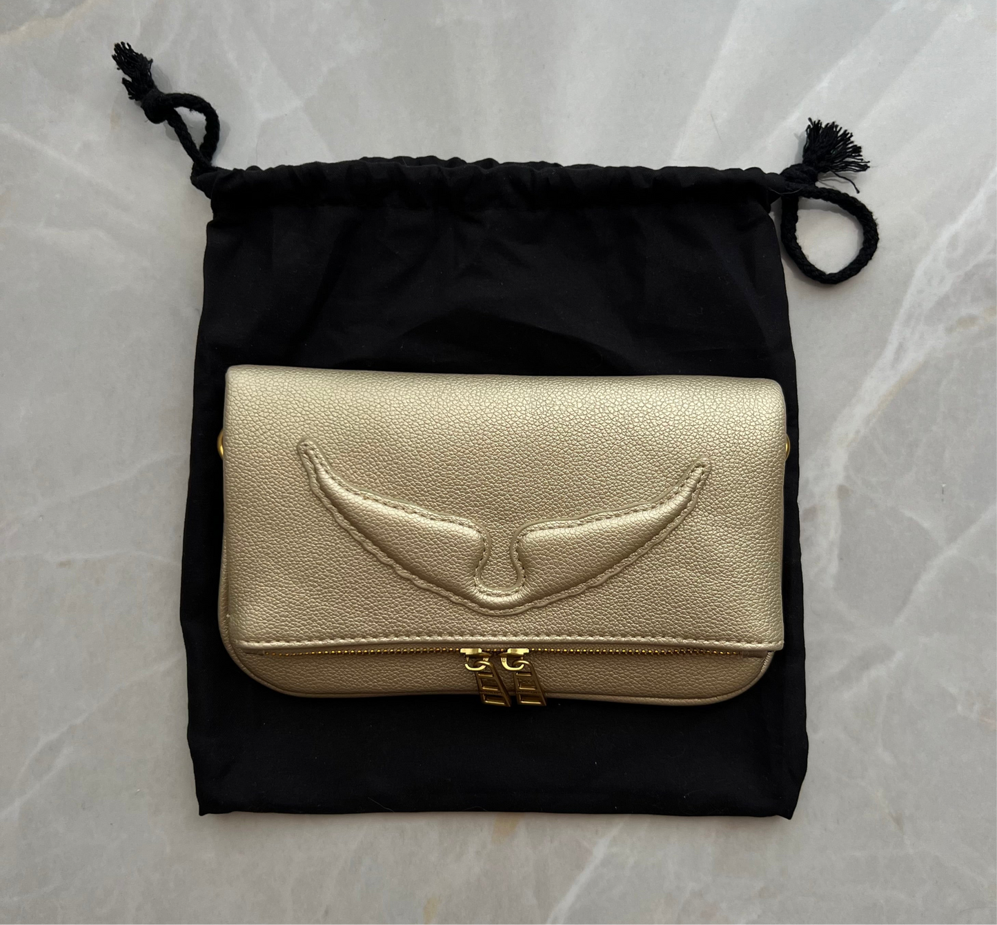 ZADIG&VOLTAIRE ALL GOLD MINI BAG