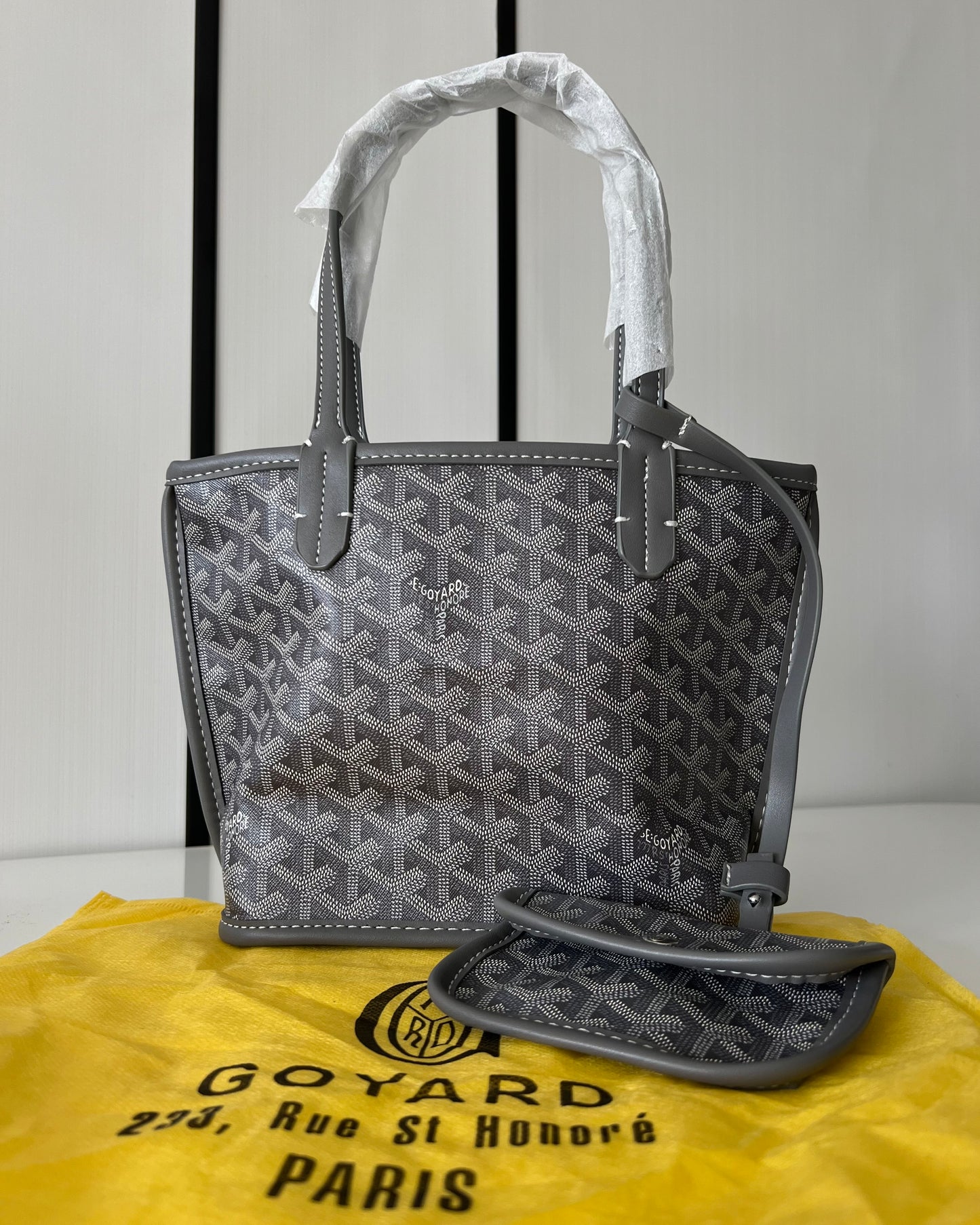 GOYARD ANJOU MINI BAG GREY