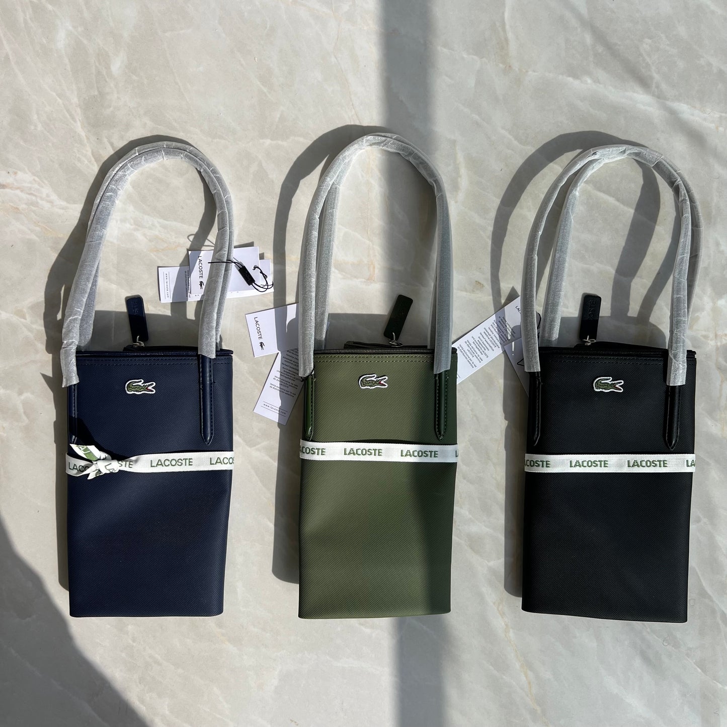 LACOSTE GREEN MEDIUM TOTE BAG