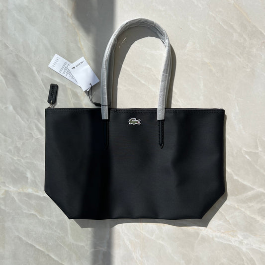 LACOSTE LARGE BLACK TOTE BAG