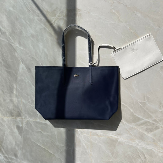 LACOSTE REVERSIBLE TOTE BAG(Navy Blue)