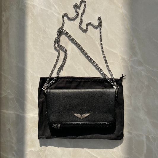 ZADIG&VOLTAIRE STUDDED CLUTCH BAG